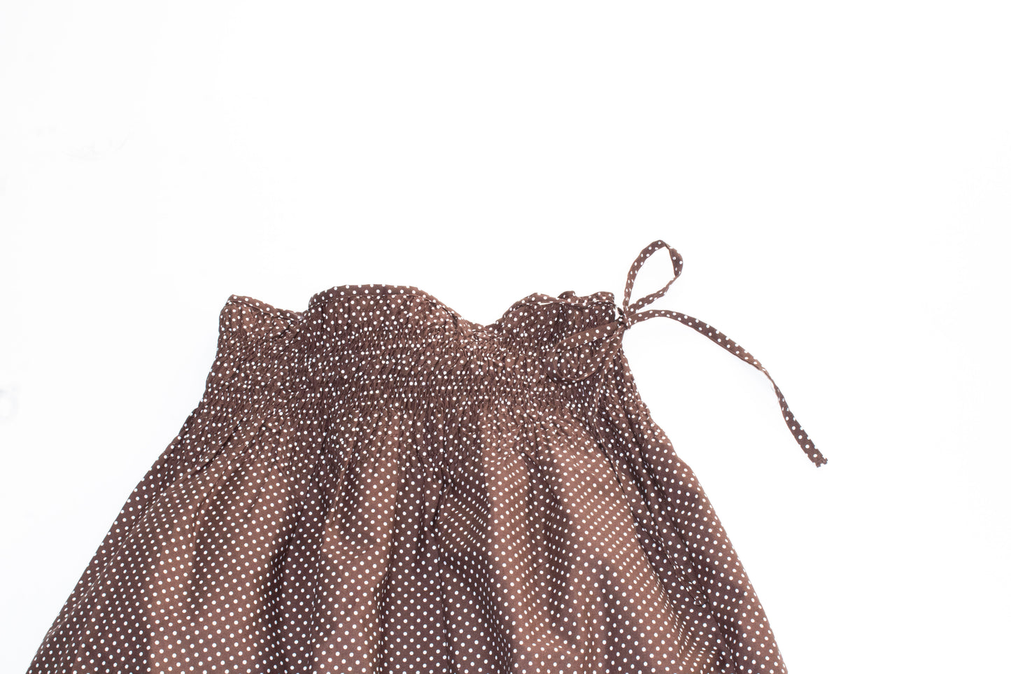 Rosaline Brown Polka Dot Skirt and Dress