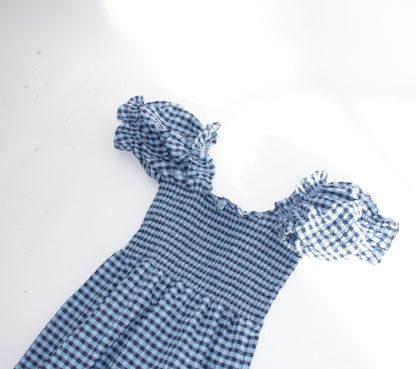 Augustine Gingham Smocked Dress
