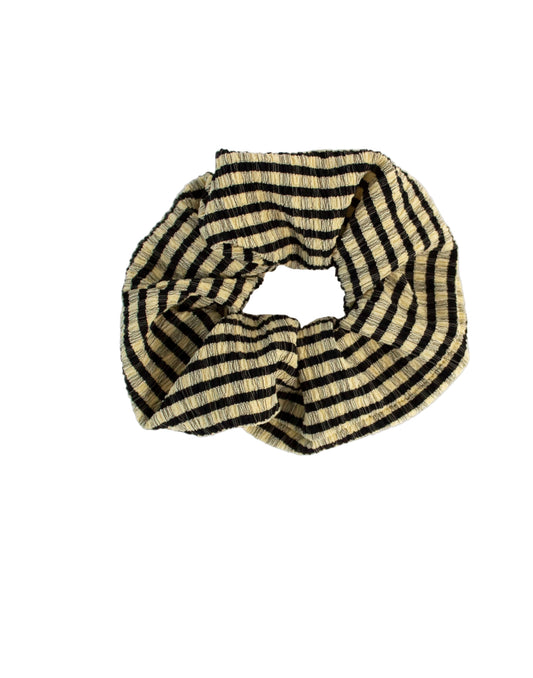 Gingham Yellow and Black Scrunchie