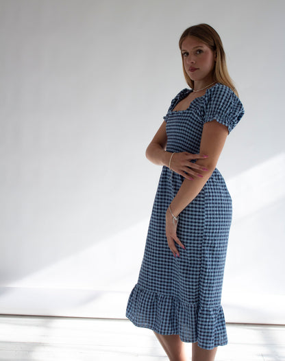 Augustine Gingham Smocked Dress